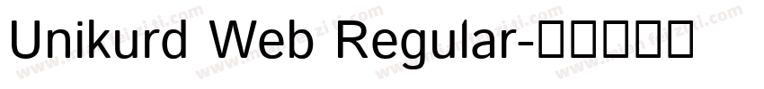 Unikurd Web Regular字体转换